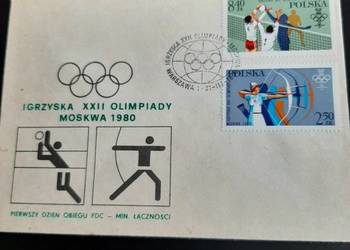 Koperta Igrzyska XXII Olimpiady Moskwa 1980 r