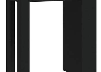 Stolik barowy z półkami czarny 102x50x1035 cm WM-809468