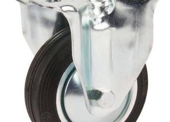 Koła skrętne z czarnymi oponami gumowymi 3478DVJ100P62