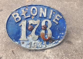 Tablica rowerowa woz konny zabytkowa