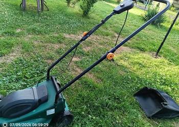 Elektryczna kosiarka do trawy 1000W | Szerokość 32cm | Kosz 30L