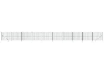 Ogrodzenie z siatki, z kotwami, zielone, 2,2x25 m（SKU:154143)