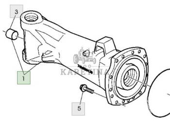 John Deere 6230 6630 Pochwa Obudowa Przedniego Napędu Lewa AL175041