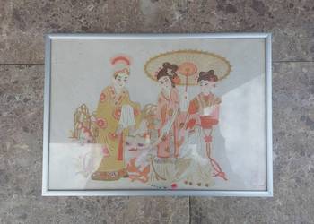 86 Stary chiński obrazek papier wycinanki warstwowe jianzhi