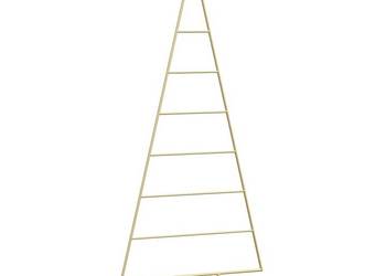 vidaXL Metalowa choinka świąteczna, do deoracji, czarna, 125 cm（SKU:359596）