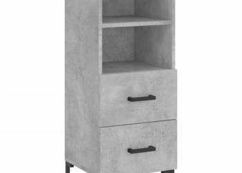 Szafka szarość betonu 345x34x90 cm materiał drewnopochodny WM-828672