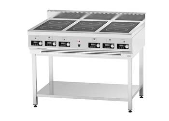 Kuchnia indukcyjna 6-polowa 21 kW