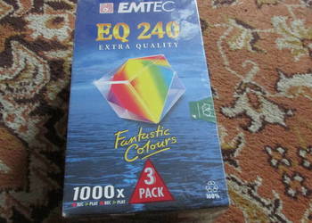 KASETY VHS - nowy 3 pack EMTEC