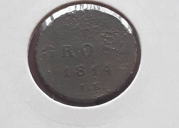 1 Grosz Księstwo Warszawskie 1814 r. - I.B. - Super