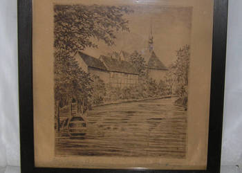 obraz vintage szkic ołówkiem_Dd