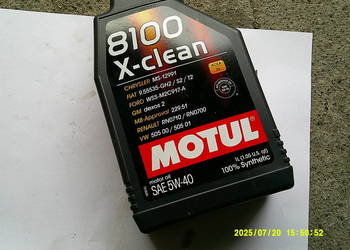 MOTUL 8100 X-CLEAN 5W40 C3 olej silnikowy 1L