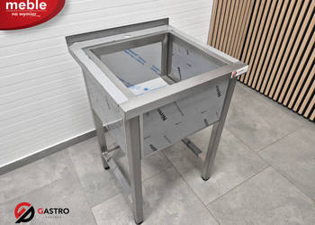Basen zlew gastronomiczny stal nierdzewna 650x700x850 mm