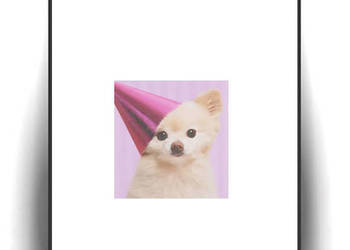 pies obrazek A4, chihuahua plakat na ścianę, śmieszny plakat