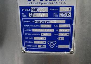 Schladzalnik do mleka 400l