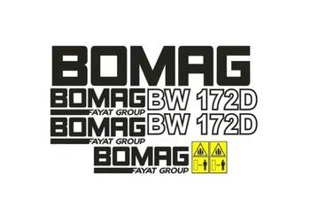 Naklejki oklejenie BOMAG BW 172D Zamiennik