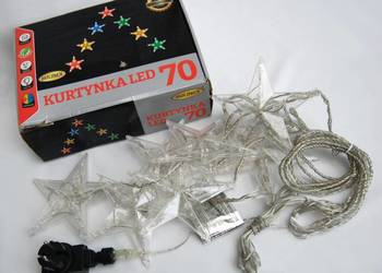 Kurtyna girlanda świetlna 70 LED Bulinex gwiazdy Boże Narodzenie