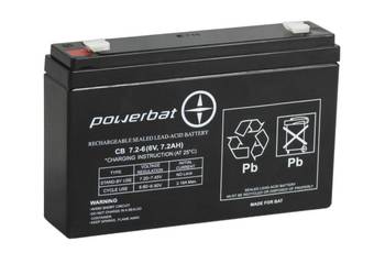 Akumulator 6V 7,2Ah żelowy POWERBAT CB 7,2-6