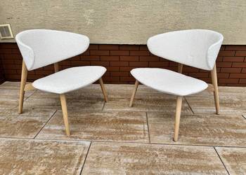 Fotel nowoczesny design boucle fotele krzesła patyczaki  wygodny