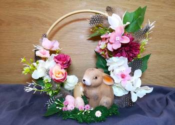 Stroik Wielkanocny na kole