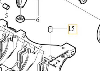 VOLVO kolek pin centrujacy blok silnika 1.6D OE 31330217