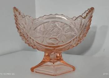 Szkło Kolorowe Żardiniera z Różą HZG Ząbkowice