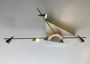 Nowoczesny żyrandol z 4 punktami LED halogen