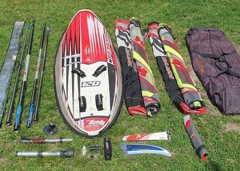 Zestaw windsurfingowy FREERIDE – RRD Z Ride 120 + 2 żagle NAISH Global Free