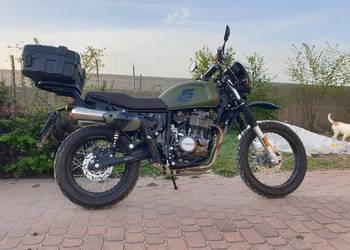 SWM six days 500 scrambler motocykl retro military green A2