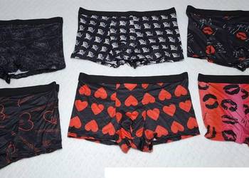 Bokserki męskie, majtki, bielizna męska, kolorowe wzory, XXL, 1szt. (Odzież