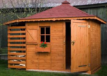 DOMEK ZEBRA OGRODOWY DACH CZTEROSPADOWY DREWNIANY 4x3 PRODUCENT