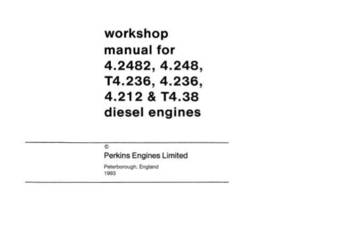 Perkins 4.2482 4.248 T4.236 4.236 4.212 T.38 instr. napraw Perkins 4.2482 4.248 T4.236 4.236 4.212 T.38 instr. napraw