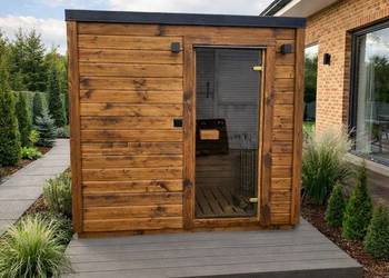 SAUNA OGRODOWA CUBE LUX Kwadrat 220x220cm