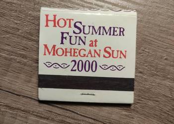 Gadżet pamiątka z USA zapałki kasyno Mohegan Sun Connecticut