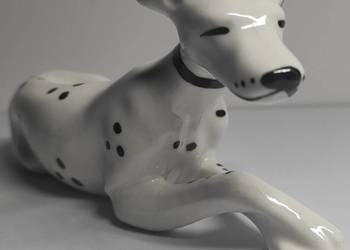 Pies Dalmatyńczyk figurka porcelana Ceroc Cluj-Napoca Rumunia vintage #2