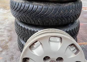 Całe koła z oponami wielosezonowe do Fiat panda 155/80/13r