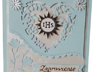 ZAPROSZENIA KOMUNIA IHS SŁONECZKO W SERCU K4 BŁĘKIT - BIEL ZAPROSZENIA KOMUNIA IHS SŁONECZKO W SERCU K4 BŁĘKIT - BIEL