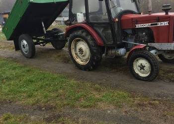 Escort polski traktor wraz z przyczepką kiprującą