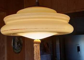 Wisząca lampa Art Deco. Ładny, duży klosz - ampla Nr 2
