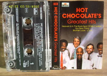 + ROCK ,kaseta  ; HOT CHOCOLATES--GREATEST HITS.