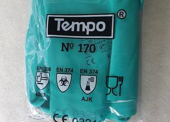 Rękawice nitrylowe flokowane TEMPO 170 wielokrotnego użytku