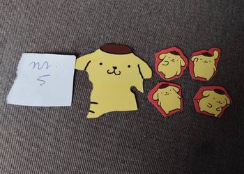 Papierowe różne żabki , pieski