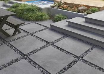 GRUBE 2 CM PŁYTY TARASOWE 60X60 SZARY GRAFIT gat.2