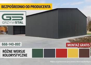 Garaż Blaszany /Wiata Blaszana / Magazyn /Zadaszenie/ Hala – GRZYWSTAL