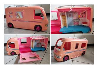 wymarzony kamper Barbie samochód autobus kemping rozkładany