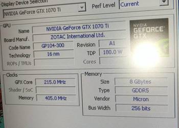GTX 1070 Titanium 8G tuning  karta graficzna