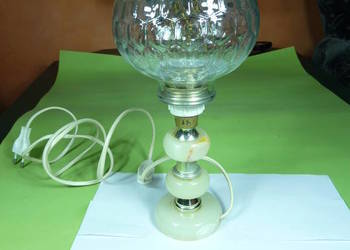 Stara Lampka gabinetowa z onyxu lata 60-70 Stara Lampka gabinetowa z onyxu lata 60-70