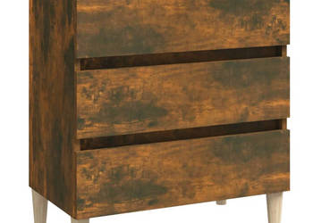 Szafka przydymiony dąb 60x35x69 cm materiał drewnopochodny WM-815804