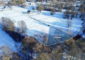 Działka budowlana 1391m2 z WZ, gm. Jaktorów