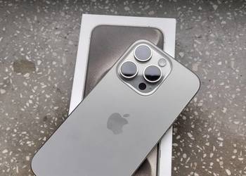 Apple iPhone 15 PRO, 1T, Natural Titanium (szary)