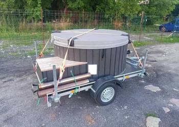 Balia bania mobilna jacuzzi przyczepa pokrywa kompozyt lekka 750 DMC